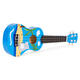 Detské drevené ukulele s 4 nylonovými strunami a trsátkom ECOTOYS