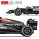 Diaľkovo ovládané autíčko Mercedes AMG F1 W15 E R/C 1:12