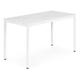 Kuchynský a jedálenský stôl pre 4-5 osôb, biely mramor 120x60 cm - ModernHome