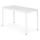 Kuchynský a jedálenský stôl pre 4-5 osôb, biely mramor 120x60 cm - ModernHome