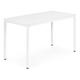 Biely kuchynský a jedálenský stôl pre 4-5 osôb ModernHome 120x60 cm