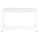 Biely kuchynský a jedálenský stôl pre 4-5 osôb ModernHome 120x60 cm