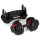 Nastaviteľná činková sada z liatiny s podstavcom 2.5-24 kg, MOVEPRO