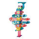 Magnetické LED stavebné bloky s mramorovým dizajnom - 166 kusov