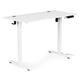 Elektrický stôl 120x60 cm s výškou 72–117 cm biely ModernHome