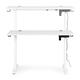 Elektrický stôl 120x60 cm s výškou 72–117 cm biely ModernHome