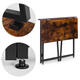Skladací počítačový stôl 80x45 cm - Loft štýl ModernHome