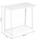 Skladací počítačový stôl 80x45 cm - Biela ModernHome