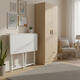Skladací počítačový stôl 80x45 cm - Biela ModernHome