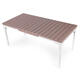 Rozkladací záhradný stôl MultiGarden 180–240 cm pre 12 osôb, oceľ a HDPE, béžový