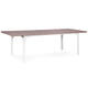 Rozkladací záhradný stôl MultiGarden 180–240 cm pre 12 osôb, oceľ a HDPE, béžový