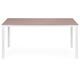 Záhradný stôl pre 6 osôb 156x78 cm polywood béžový biely, MultiGarden