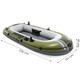 Inflatabilný čln Seahawk 2 pre 2 osoby s pumpou a 2 veslami, INTEX
