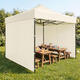 Automatický záhradný pavilón 3x3 m, béžový - MultiGarden