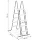 Rebrík do bazéna s protišmykovými schodmi INTEX - 132 cm