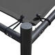 Záhradná pergola MultiGarden 3x3 m s oceľovou konštrukciou a šedým prístreškom