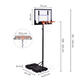 Voľne stojaci nastaviteľný basketbalový kôš MOVEPRO do výšky 210 cm