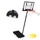 Voľne stojaci nastaviteľný basketbalový kôš MOVEPRO do výšky 210 cm