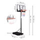 Nastaviteľný basketbalový kôš MOVEPRO do výšky 305 cm