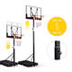 Nastaviteľný basketbalový kôš MOVEPRO do výšky 305 cm