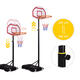 Nastaviteľný basketbalový kôš MOVEPRO do výšky 210 cm
