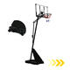 Nastaviteľný voľne stojaci basketbalový kôš MOVEPRO do výšky 305 cm