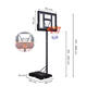 Nastaviteľný voľne stojaci basketbalový kôš MOVEPRO do výšky 305 cm