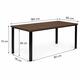 Veľký záhradný stôl pre 8 osôb 180×90 cm – hnedý vrch MultiGarden
