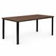 Veľký záhradný stôl pre 8 osôb 180×90 cm – hnedý vrch MultiGarden