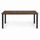 Veľký záhradný stôl pre 8 osôb 180×90 cm – hnedý vrch MultiGarden