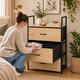 Textilný organizér s 3 šuflíkmi ModernHome, 60 cm