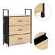 Textilný organizér s 3 šuflíkmi ModernHome, 60 cm