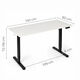 Elektrický stôl 140x60 cm s reguláciou výšky 72-118 cm, biely