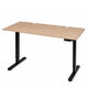 Elektrický stôl 140x60 cm s reguláciou výšky 72-118 cm - jasný dub