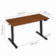 Elektrický stôl 140x60 cm s reguláciou výšky 72-118 cm, tmavý dub