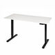 Elektrický stôl 120x60 cm s výškou nastaviteľnou 72-118 cm biely ModernHome