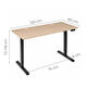 Elektrický stôl 120x60 cm s výškou nastaviteľnou 72-118 cm svetlý dub ModernHome