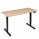 Elektrický stôl 120x60 cm s výškou nastaviteľnou 72-118 cm svetlý dub ModernHome