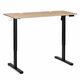 Elektrický stôl 120x60 cm s výškou nastaviteľnou 72-118 cm svetlý dub ModernHome
