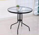 Elegantný záhradný stôl s tvrdeným sklom 60 cm pre terasu a balkón