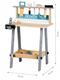 Drevený pracovný stôl s náradím Ecotoys - 32 prvkov